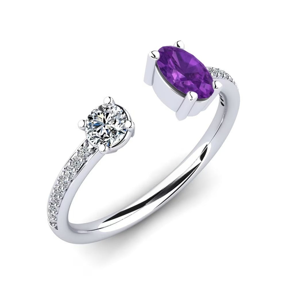 Toi Et Toi Nature Amethyst Ring