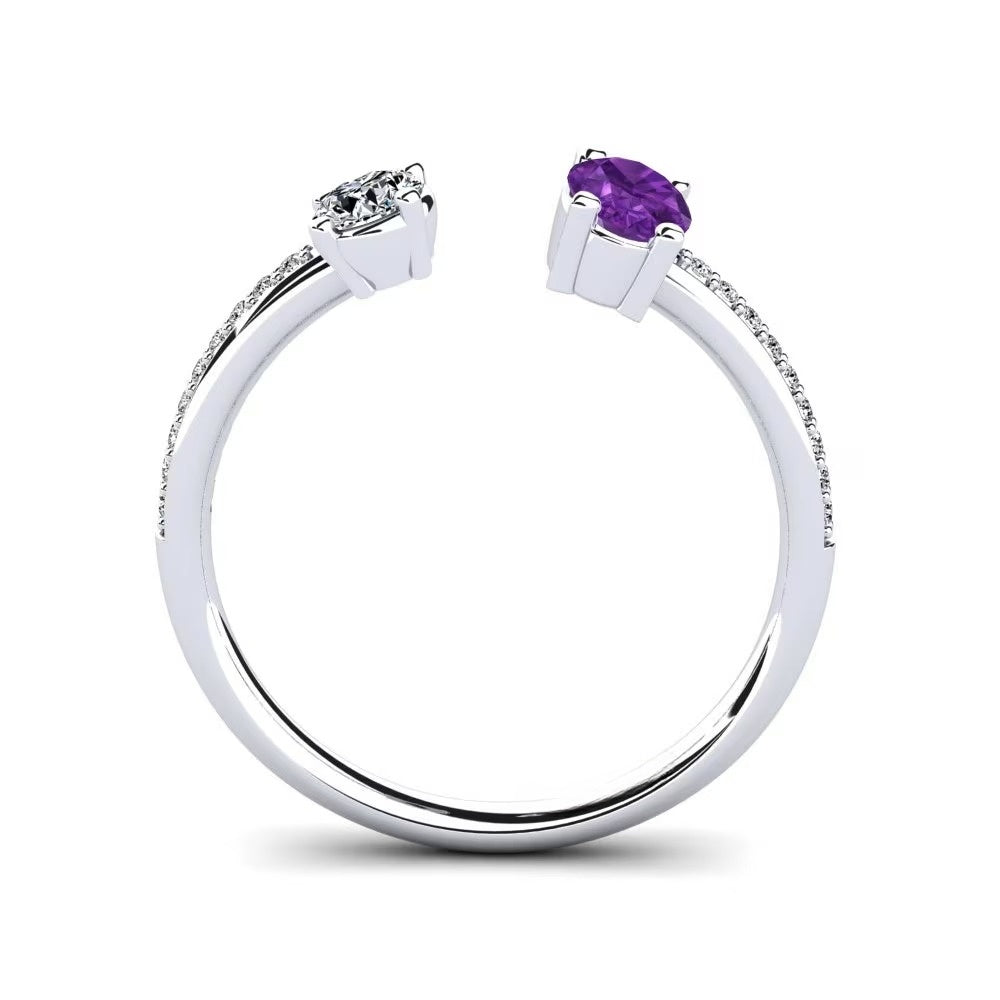 Toi Et Toi Nature Amethyst Ring