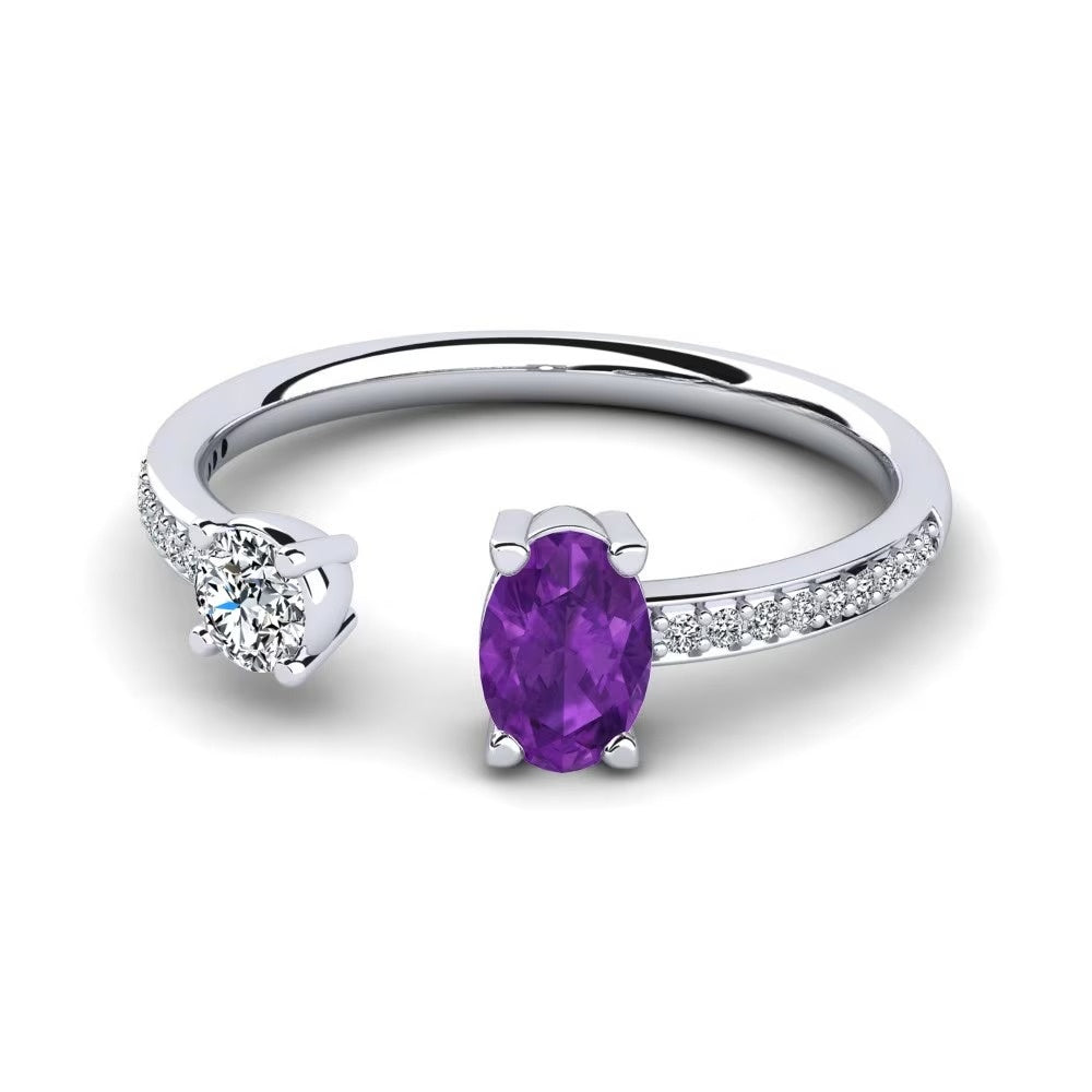 Toi Et Toi Nature Amethyst Ring