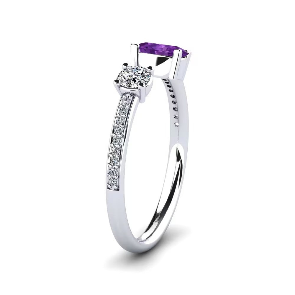 Toi Et Toi Nature Amethyst Ring