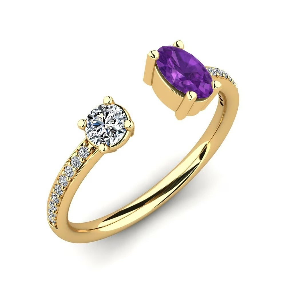 Toi Et Toi Nature Amethyst Ring