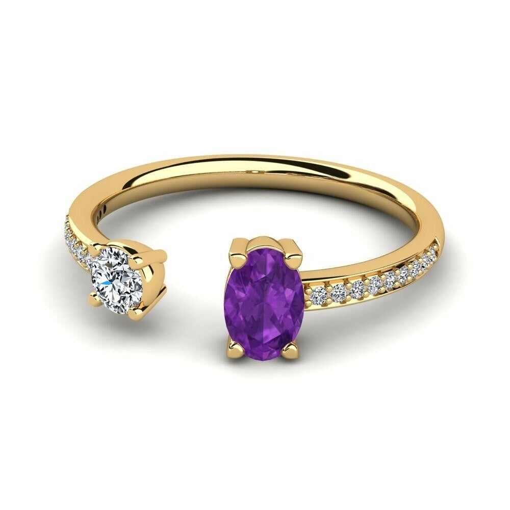 Toi Et Toi Nature Amethyst Ring