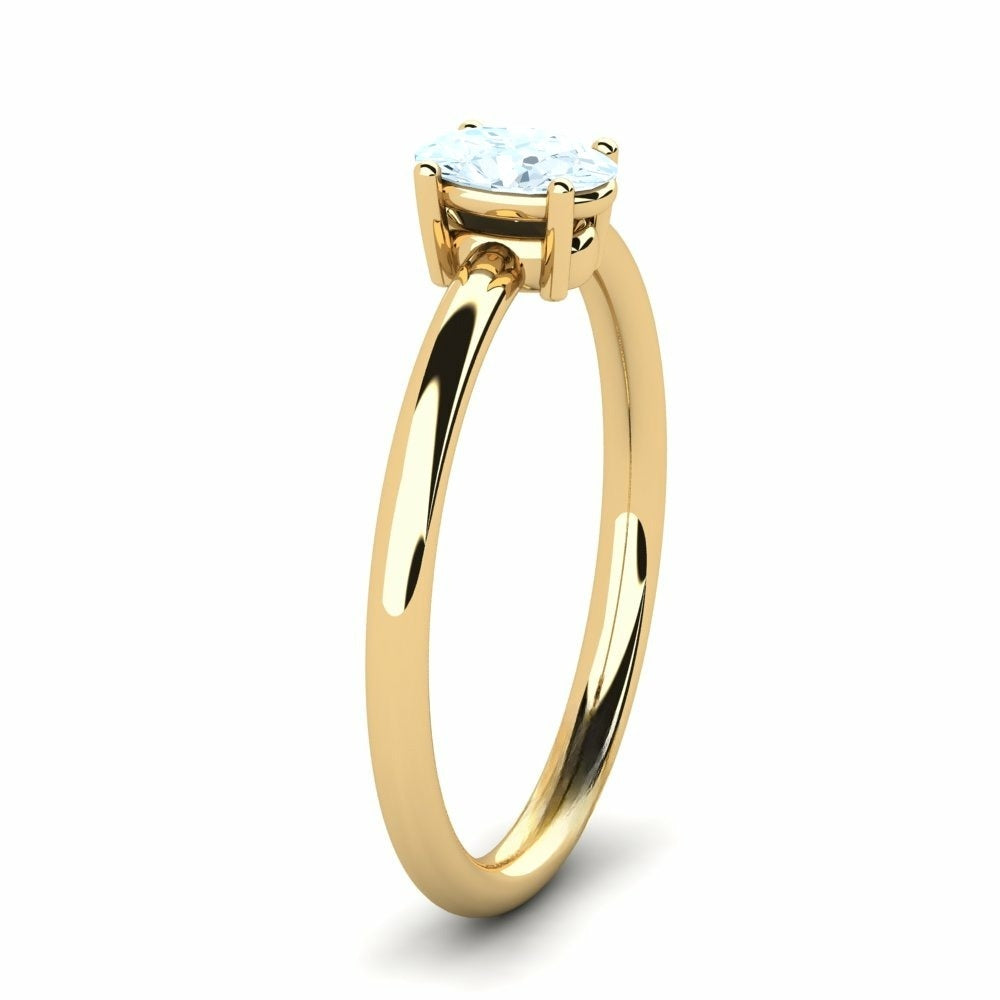 Nature Solitaire Nature Aquamarine Ring