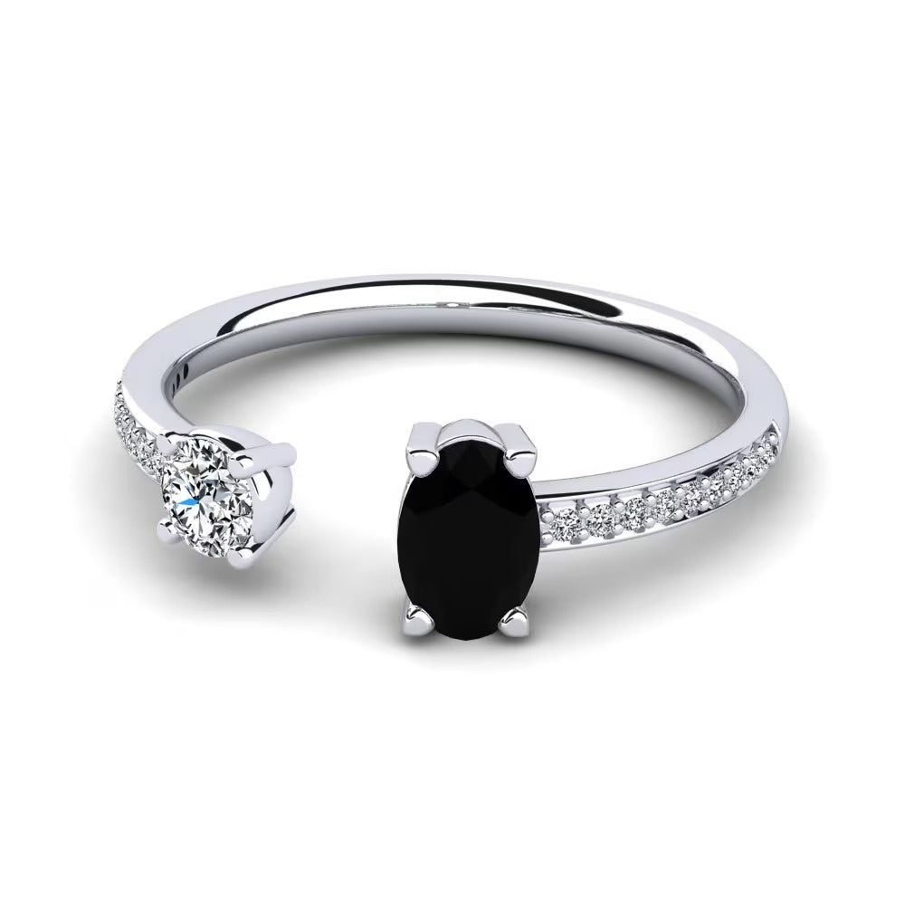 Toi Et Toi Nature Black Sapphire Ring