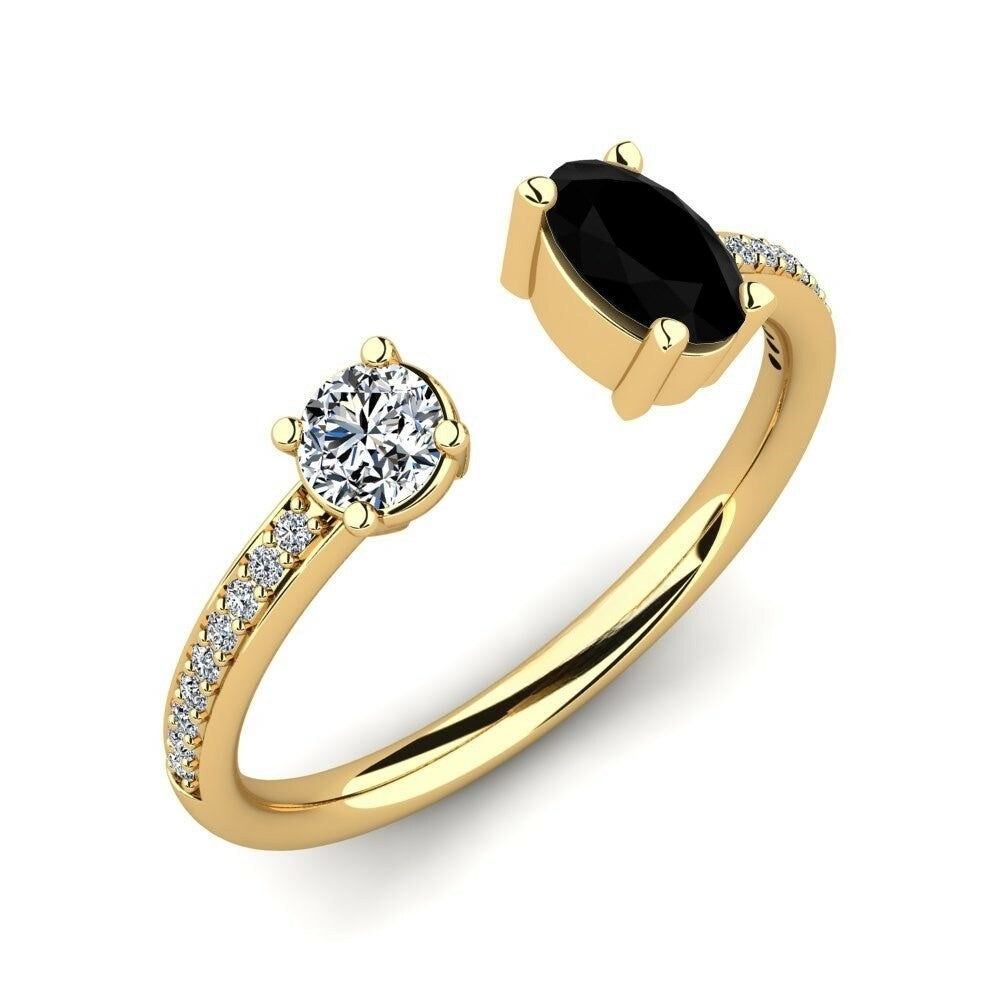 Toi Et Toi Nature Black Sapphire Ring