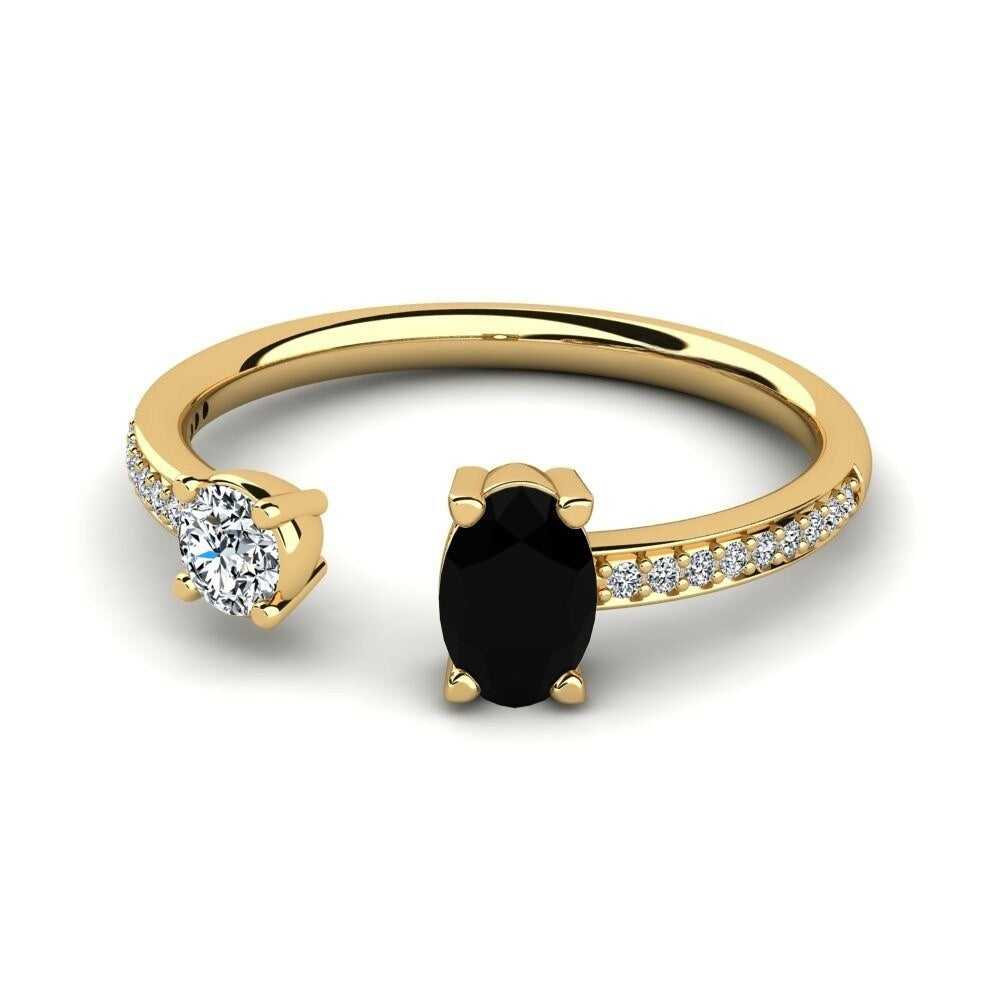 Toi Et Toi Nature Black Sapphire Ring