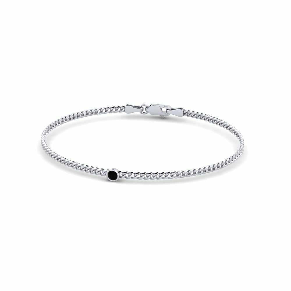 Nature Black Sapphire Bracelet 3.0 mm