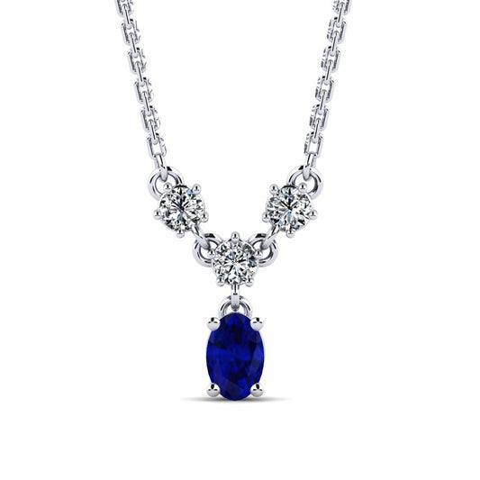 Nature Blue Sapphire Necklace