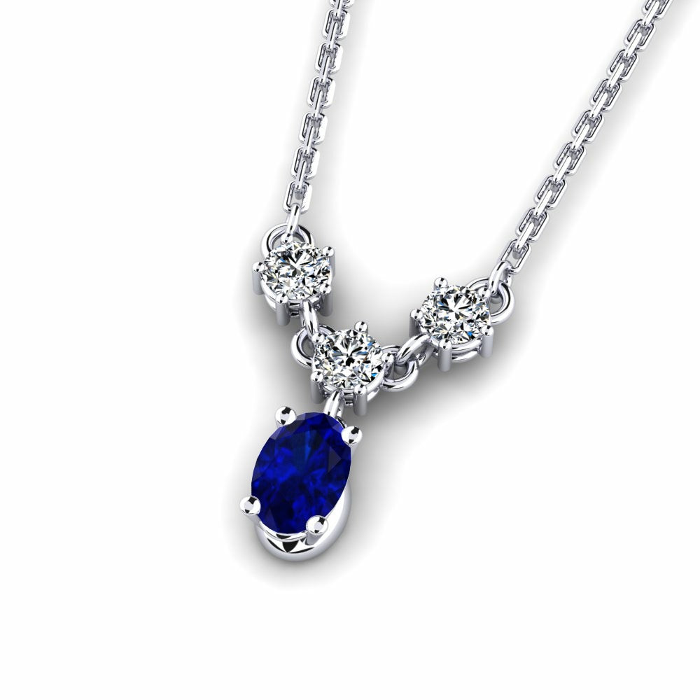 Nature Blue Sapphire Necklace