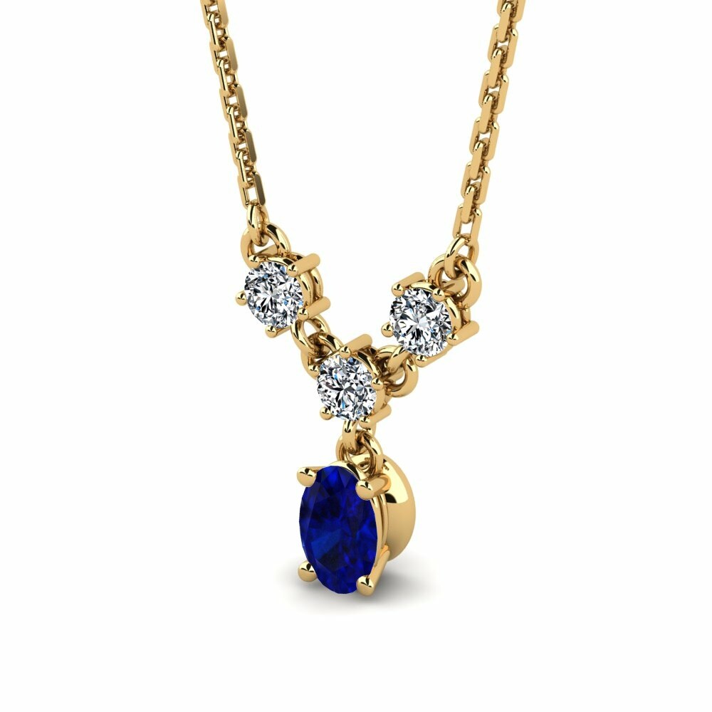 Nature Blue Sapphire Necklace