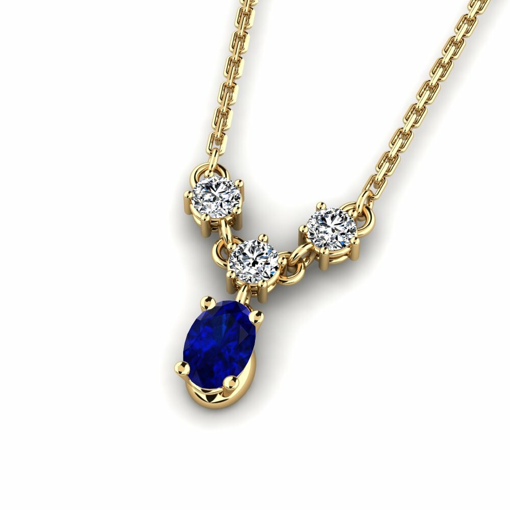 Nature Blue Sapphire Necklace