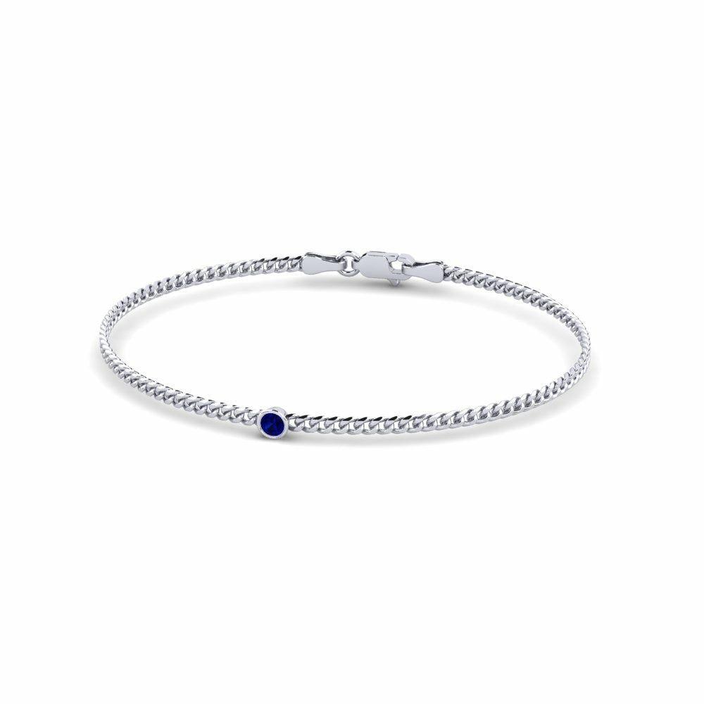 Nature Blue Sapphire Bracelet 3.0 mm