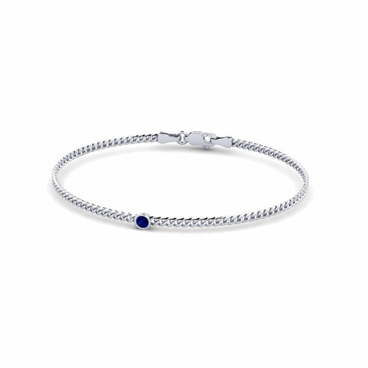 Nature Blue Sapphire Bracelet 3.0 mm