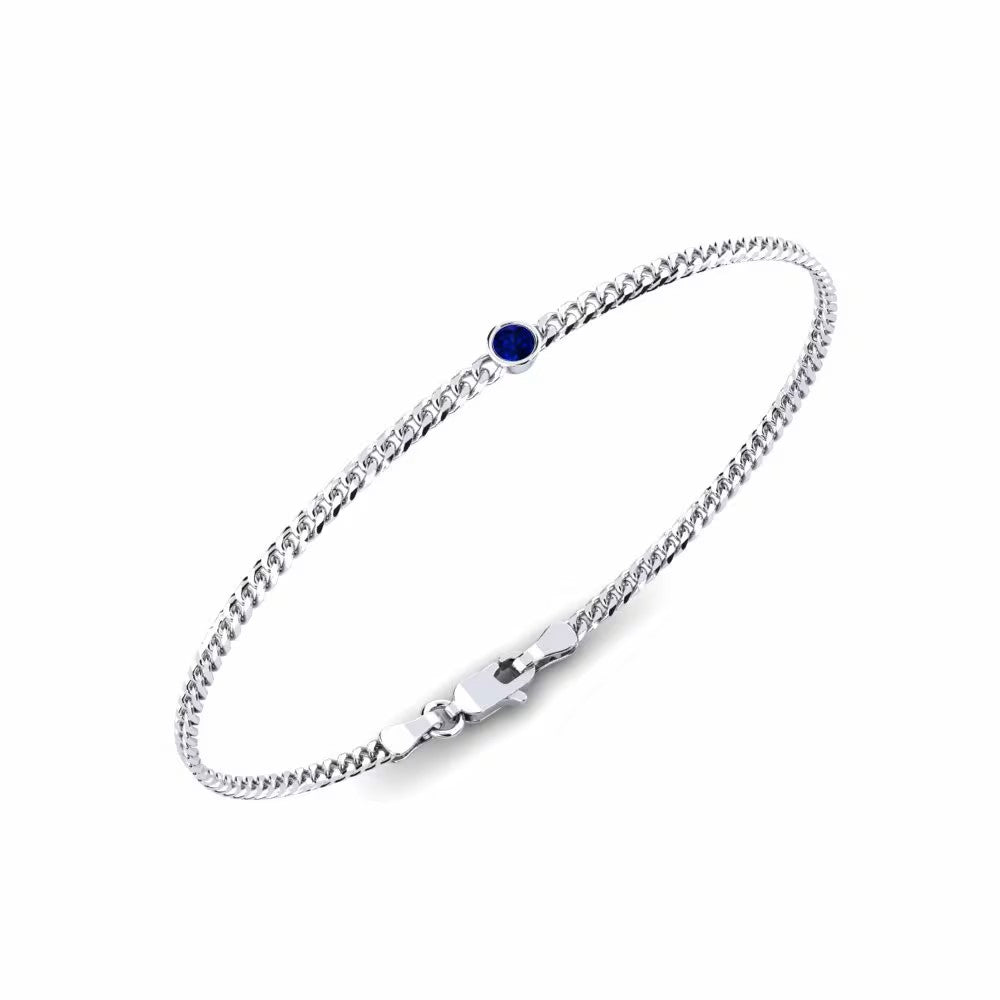 Nature Blue Sapphire Bracelet 3.0 mm