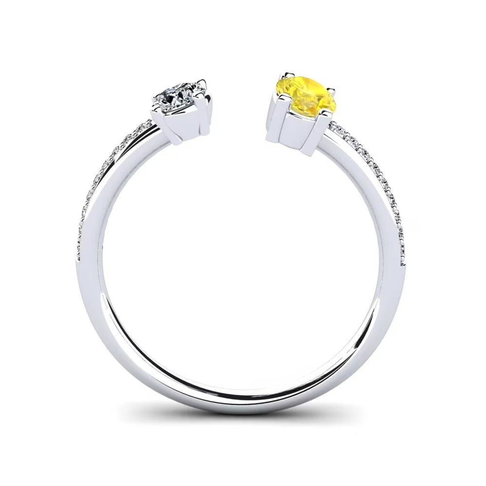 Toi Et Toi Nature yellow Sapphire Ring