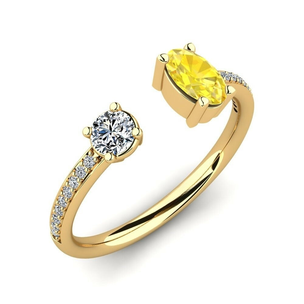 Toi Et Toi Nature yellow Sapphire Ring