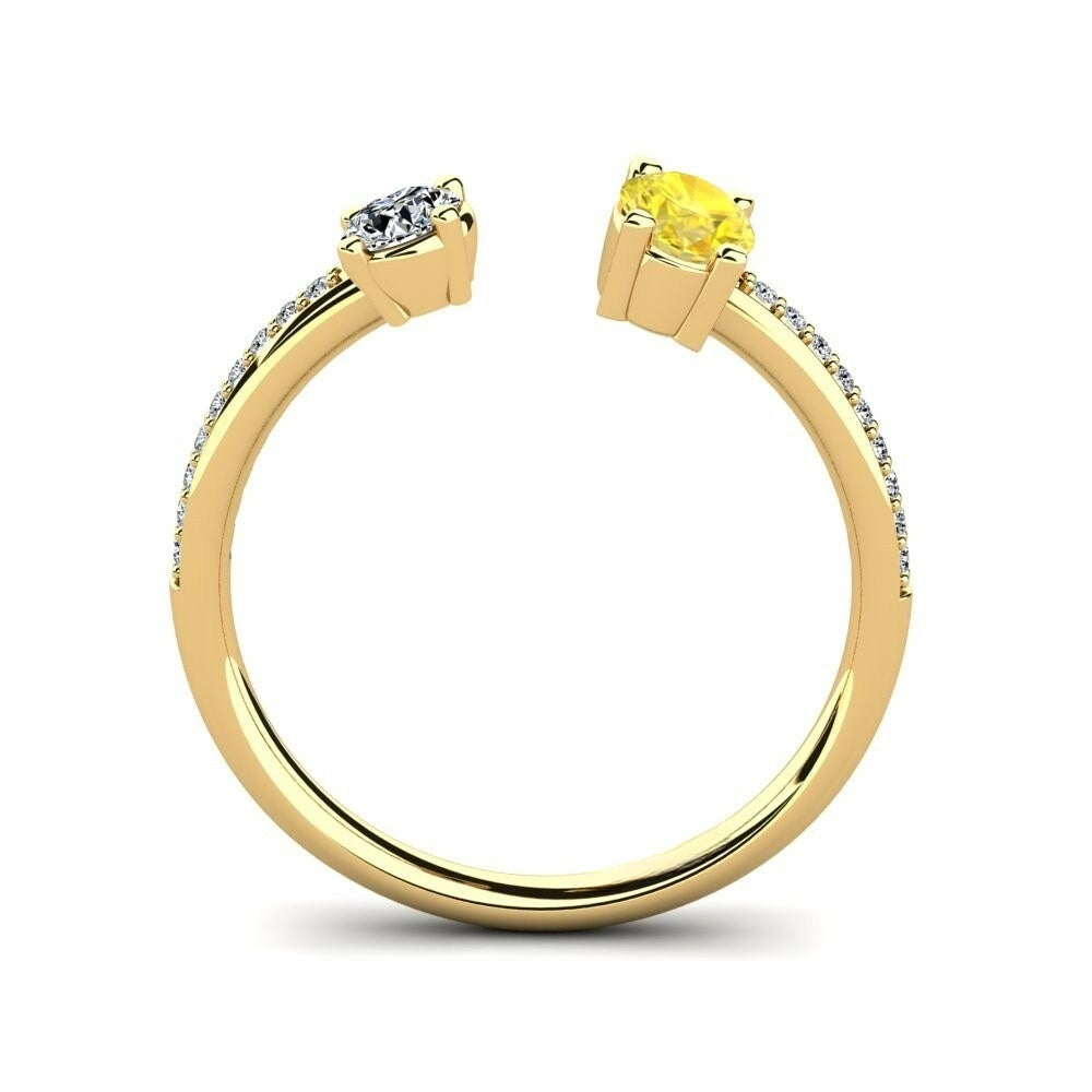 Toi Et Toi Nature yellow Sapphire Ring