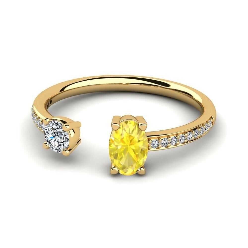 Toi Et Toi Nature yellow Sapphire Ring