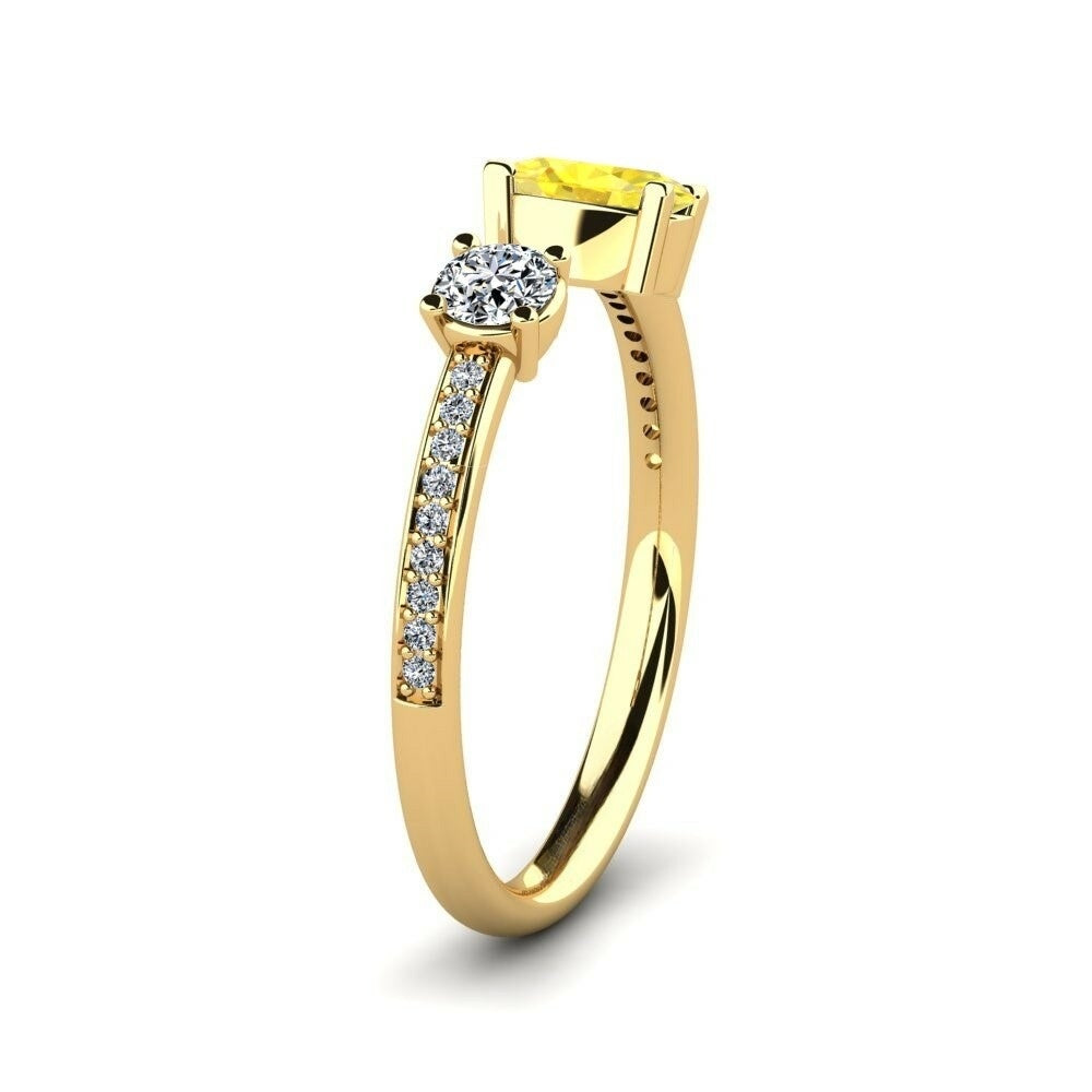 Toi Et Toi Nature yellow Sapphire Ring