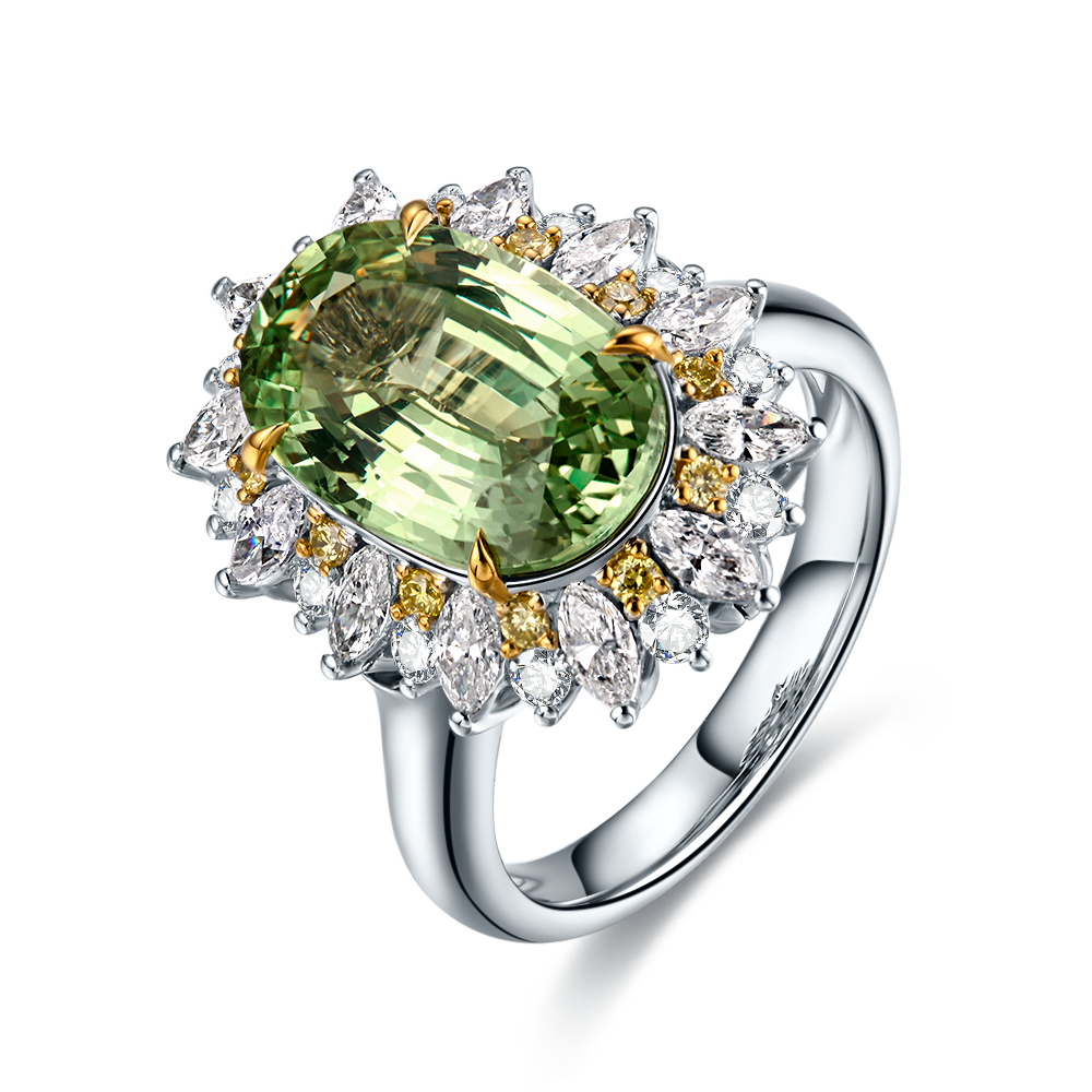 Green Sapphire Ring