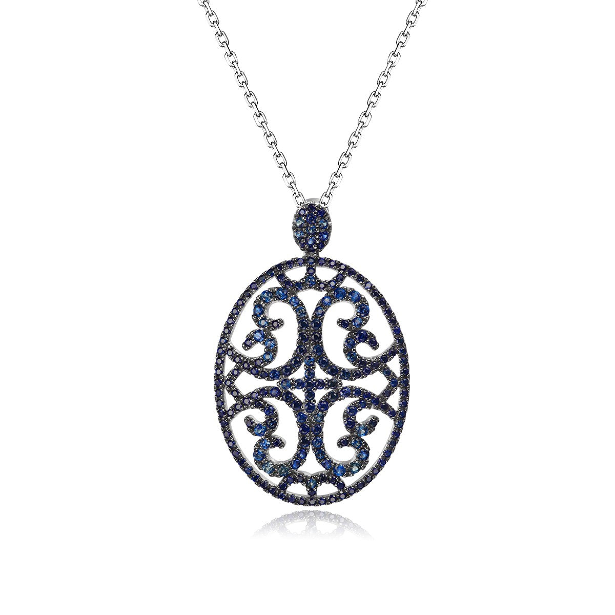 1.742Ct Blue Sapphire Pendant