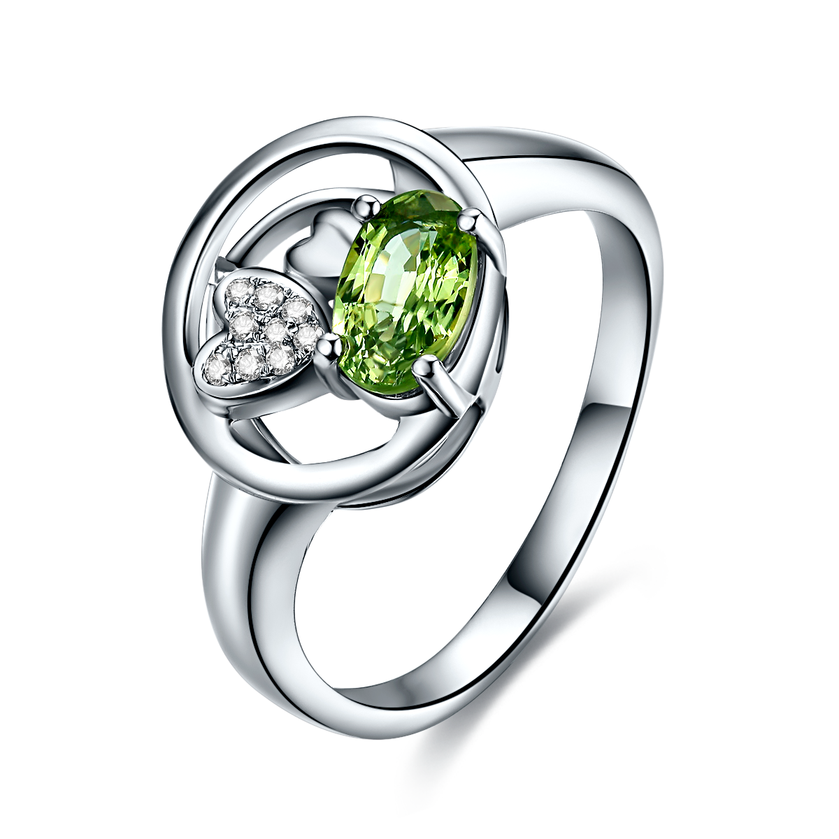 Green Sapphire Ring