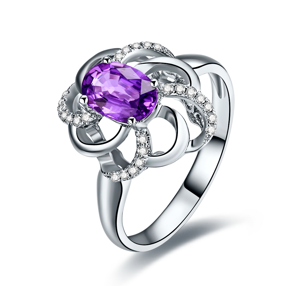 Purple Sapphire Ring