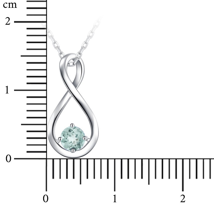 Infinity Nature Aquamarine Pendant