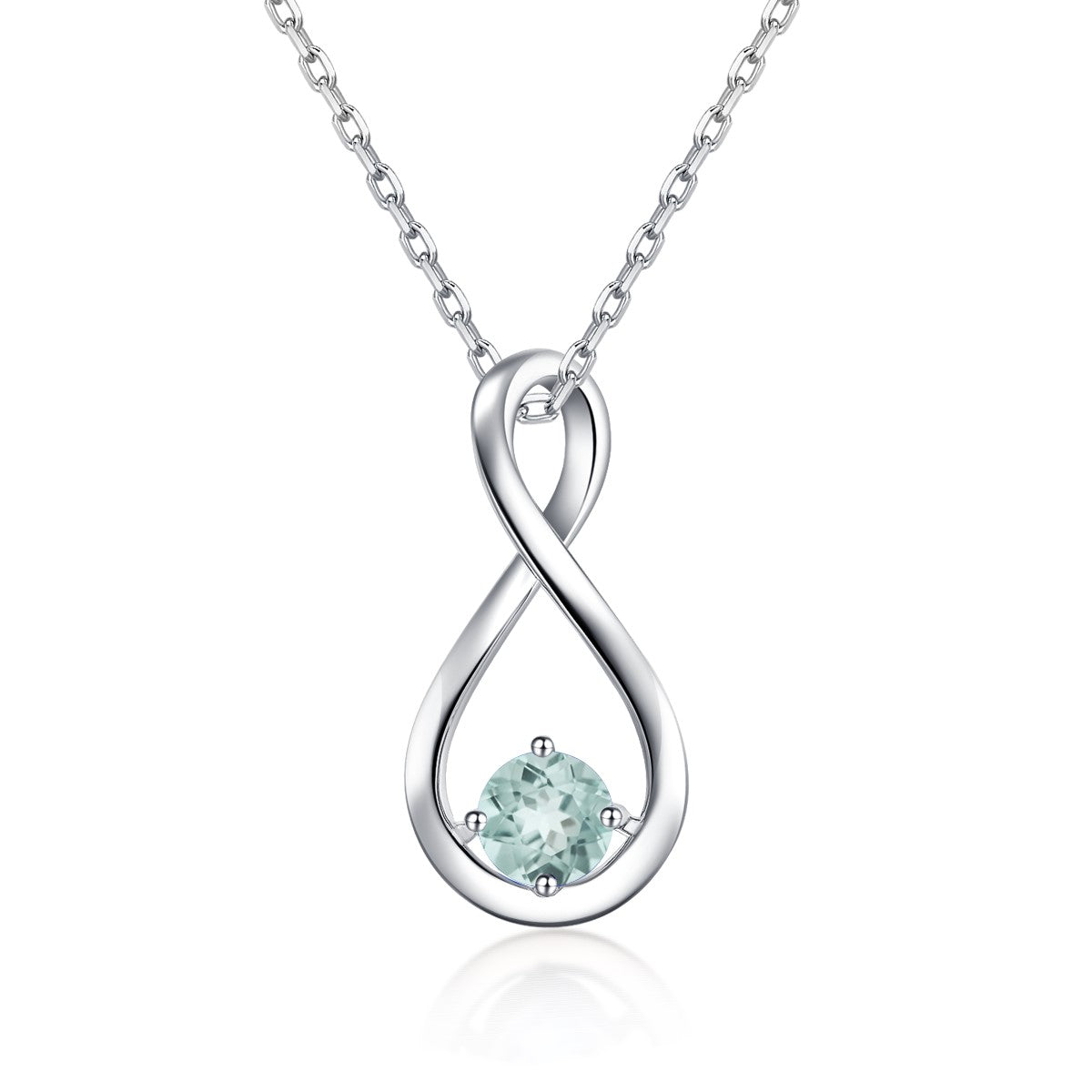 Infinity Nature Aquamarine Pendant