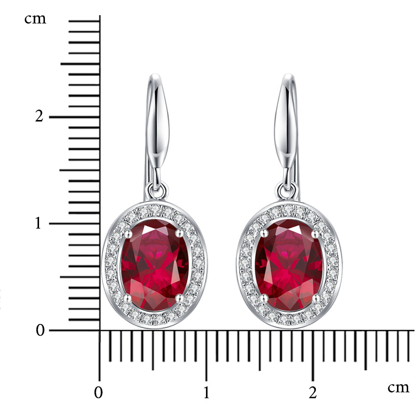 Nature Red Tourmaline Earrings