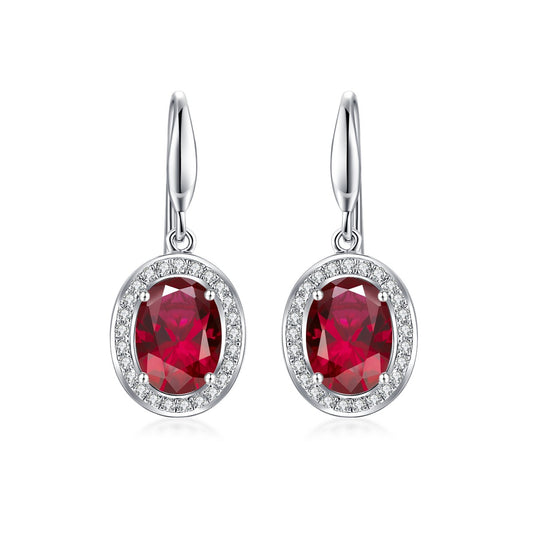 Nature Red Tourmaline Earrings