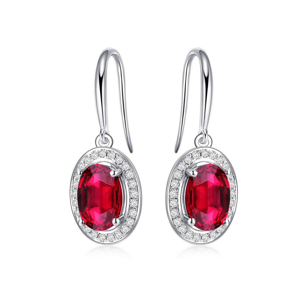 Nature Red Tourmaline Earrings