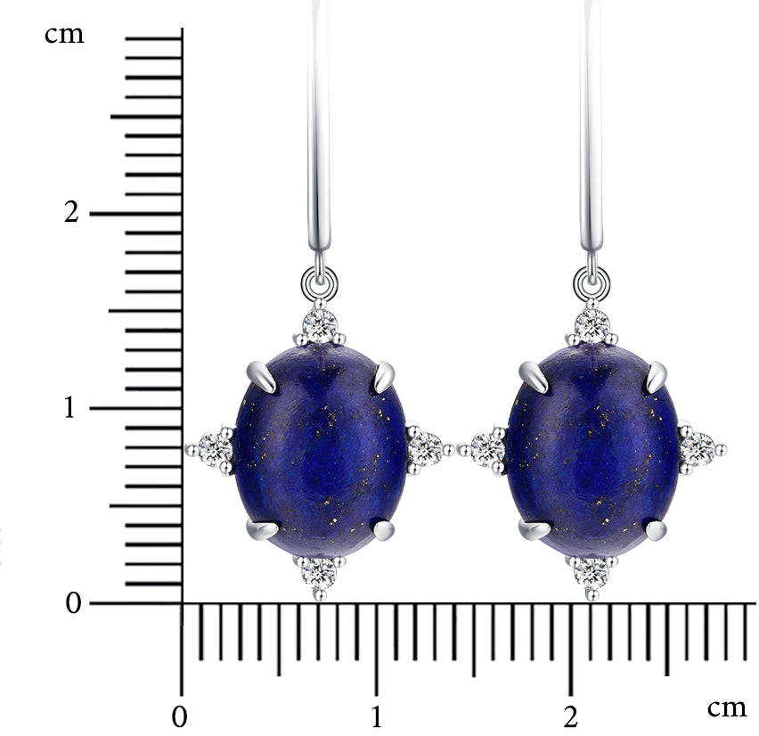 Nature Lapis lazuli Dangle Earrings