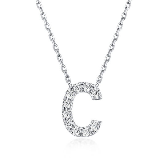 Initial Diamond Necklace - C