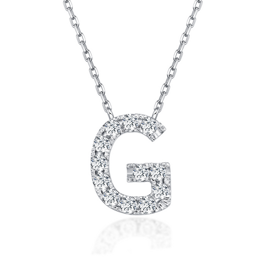 Initial Diamond Necklace - G