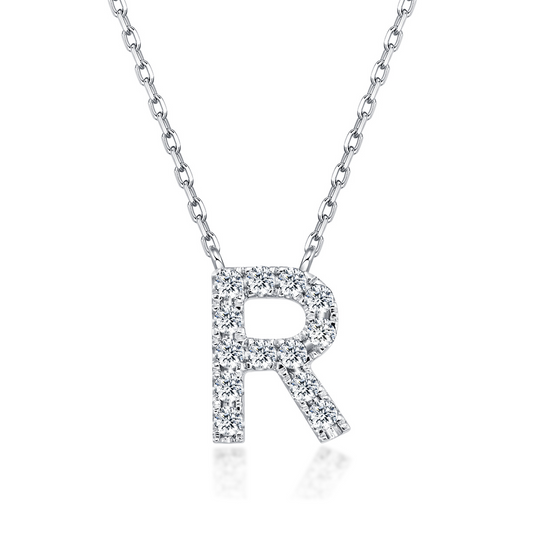 Initial Diamond Necklace - R