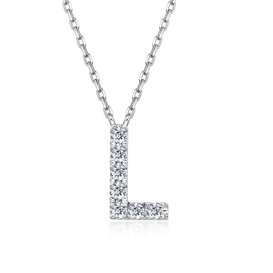 Initial Diamond Necklace - L