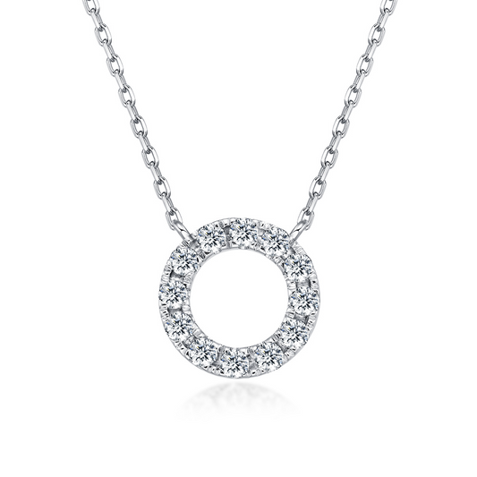 Initial Diamond Necklace - O