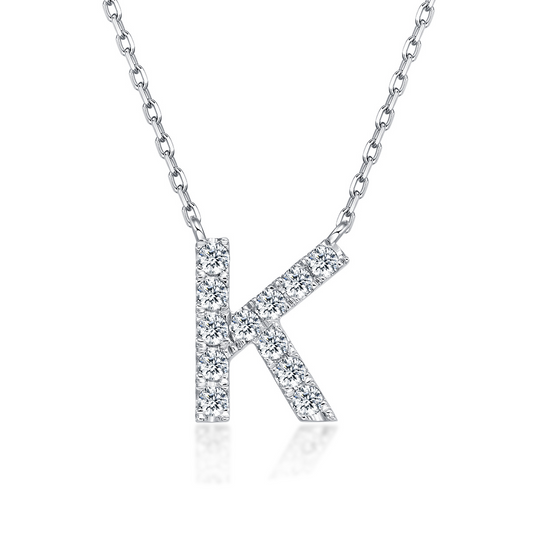 Initial Diamond Necklace - K