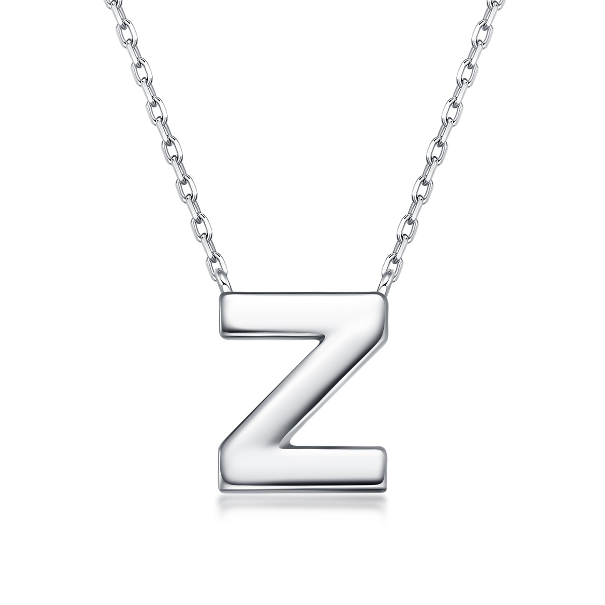 Initial White Gold Necklace - Z