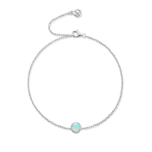 October Birthstone Opal Bracelet