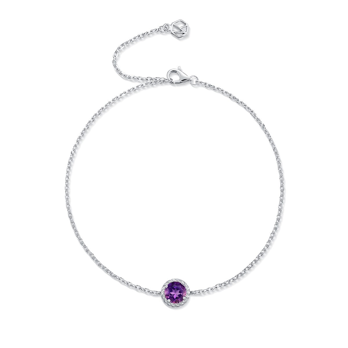 February Birthstone Amethyst Bracelet