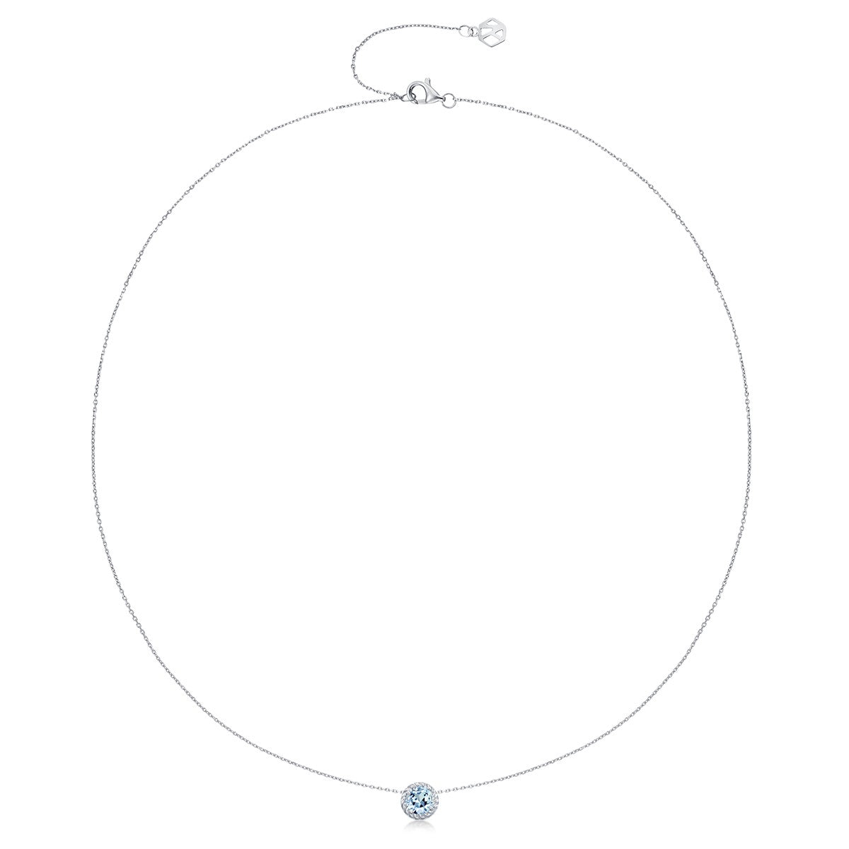 March Birthstone Nature  Aquamarine Necklace