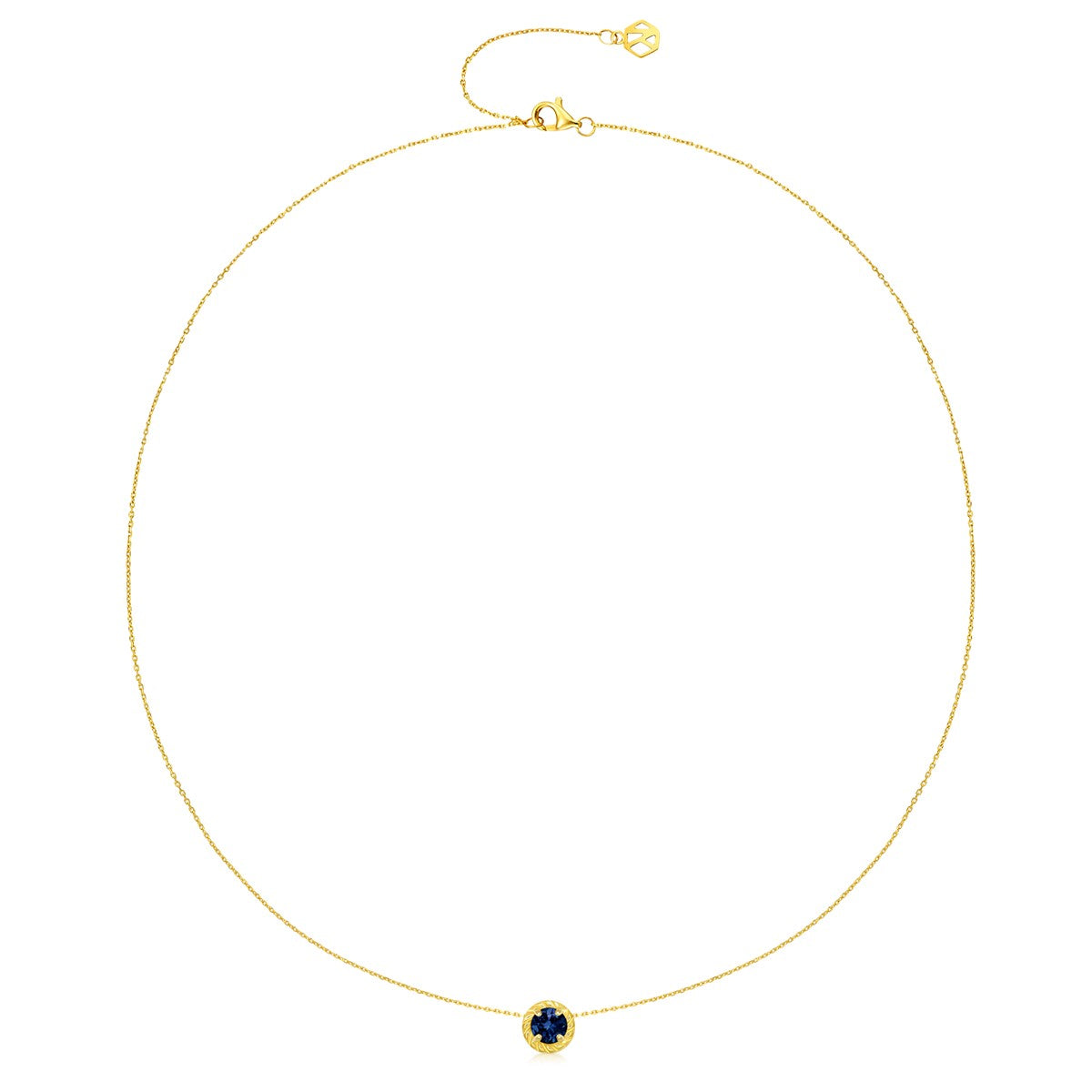 September Birthstone Sapphire Necklace