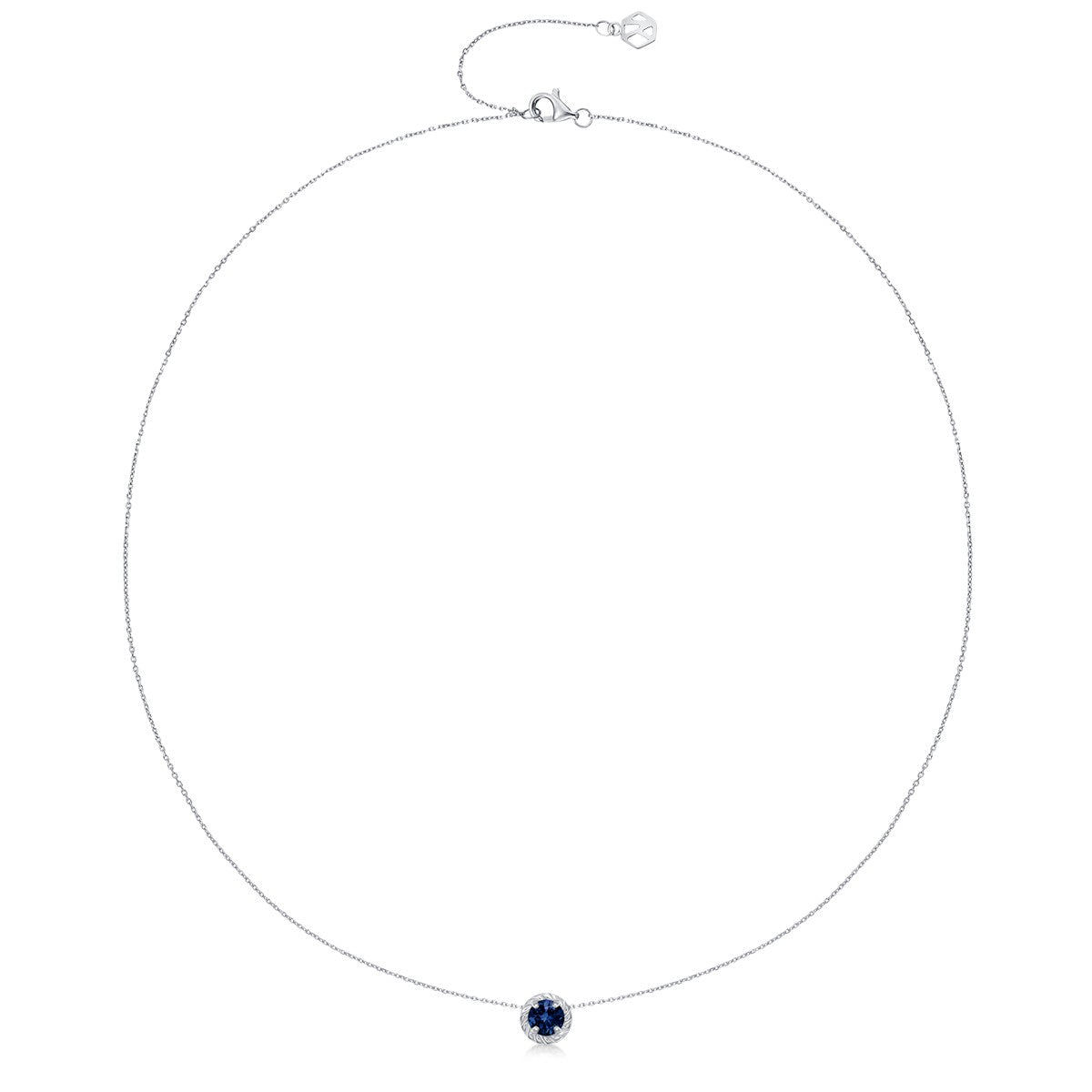 September Birthstone Sapphire Necklace