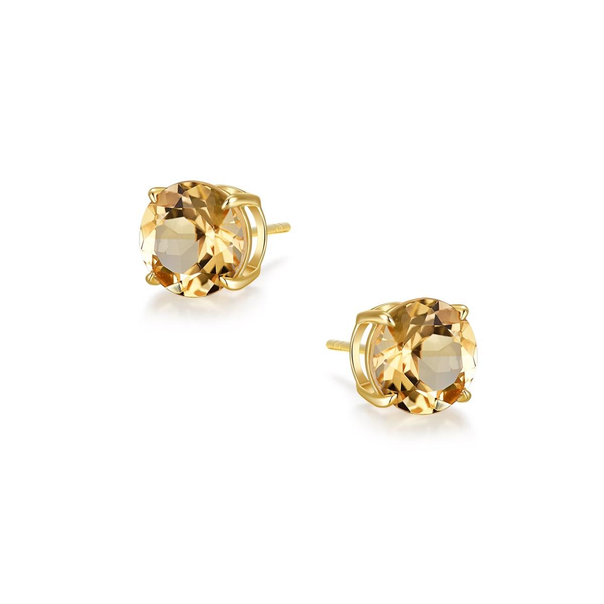 1.8 - 2 Carat Citrine Earrings