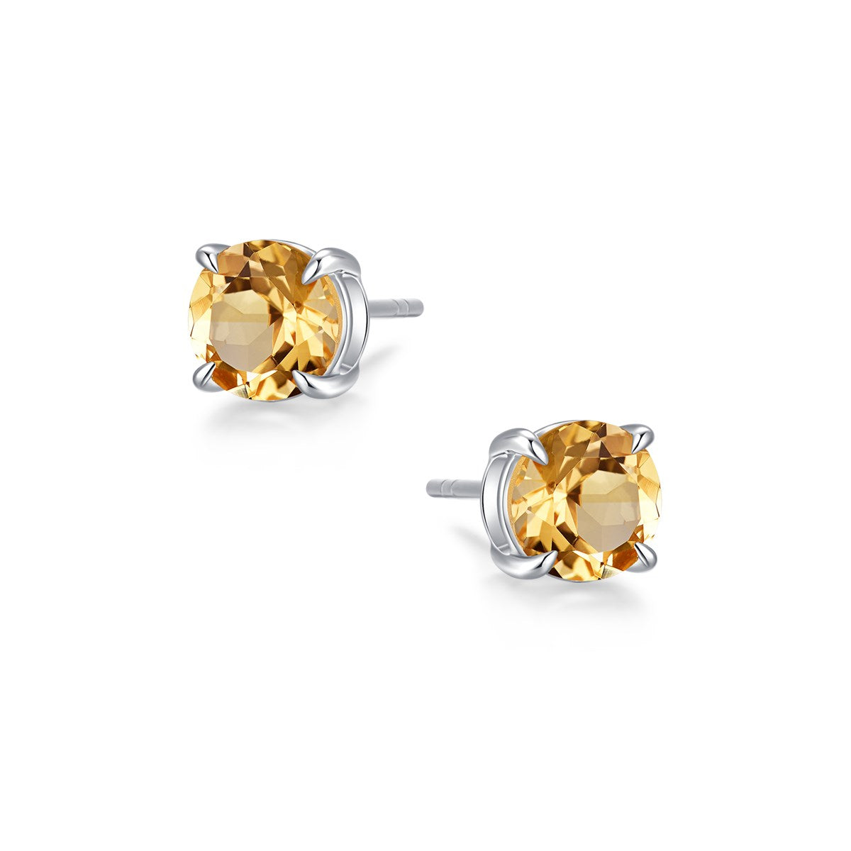 1.8 - 2 Carat Citrine Earrings