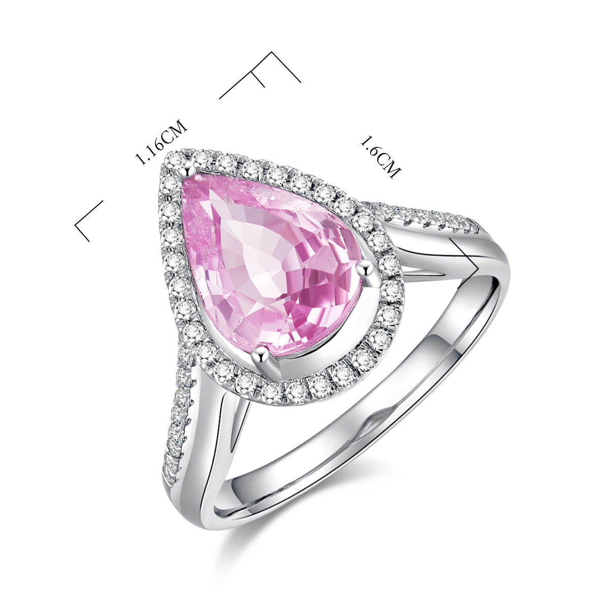 Nature Baby Pink Sapphire Ring