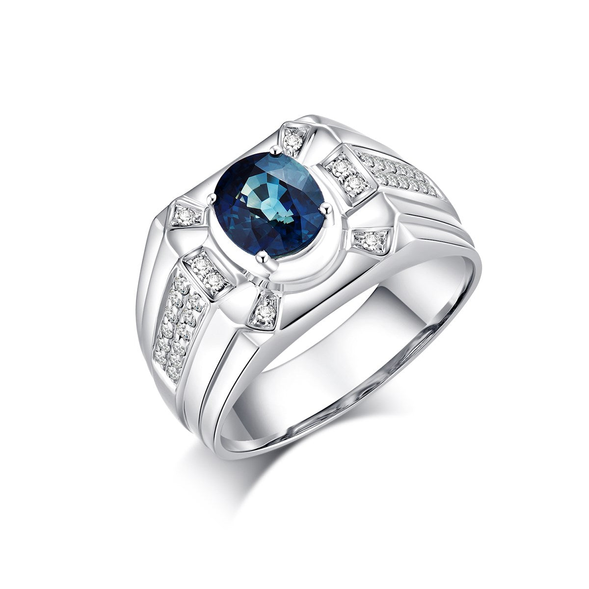 Blue Sapphire Ring - 1.763 cts