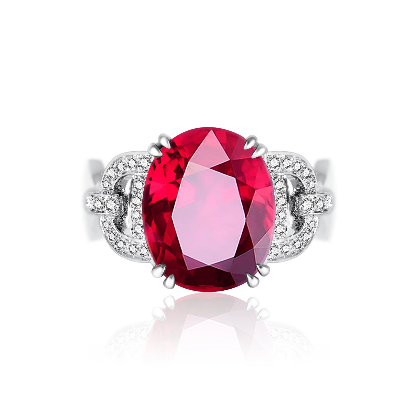 6.36 Ct Pink Tourmaline Ring